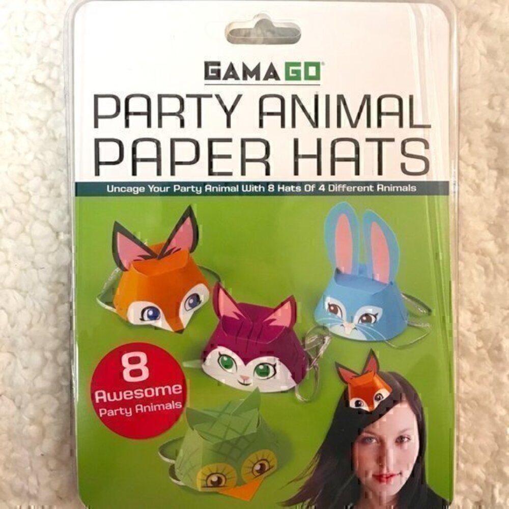 Gamago Party Animal Paper Hats